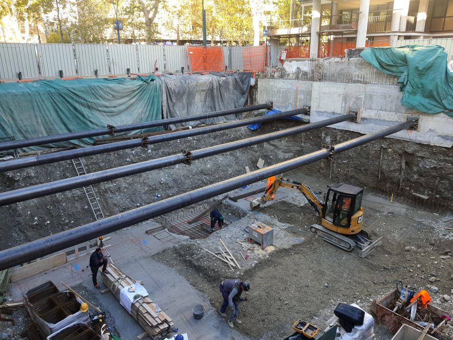 Cantiere in Corso Francia a Torino